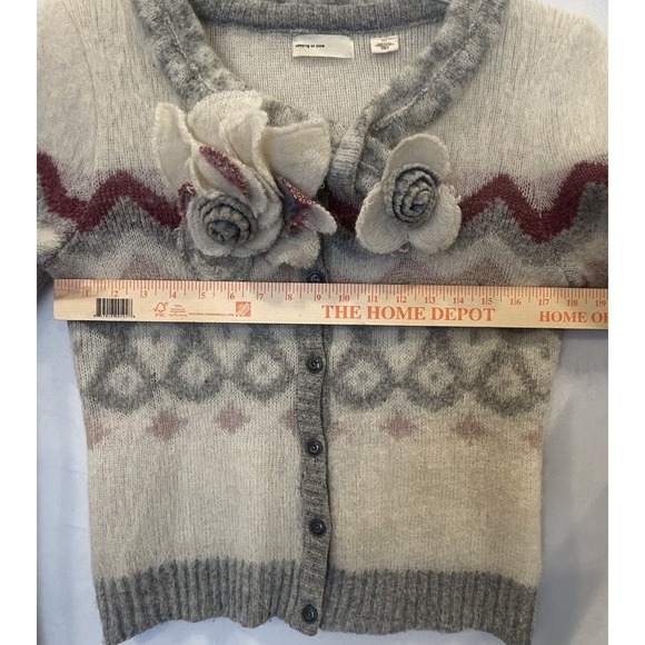 Anthropologie Sleeping on Snow "Double Time Cardigan" Sweater Size Medium - Picture 6 of 8